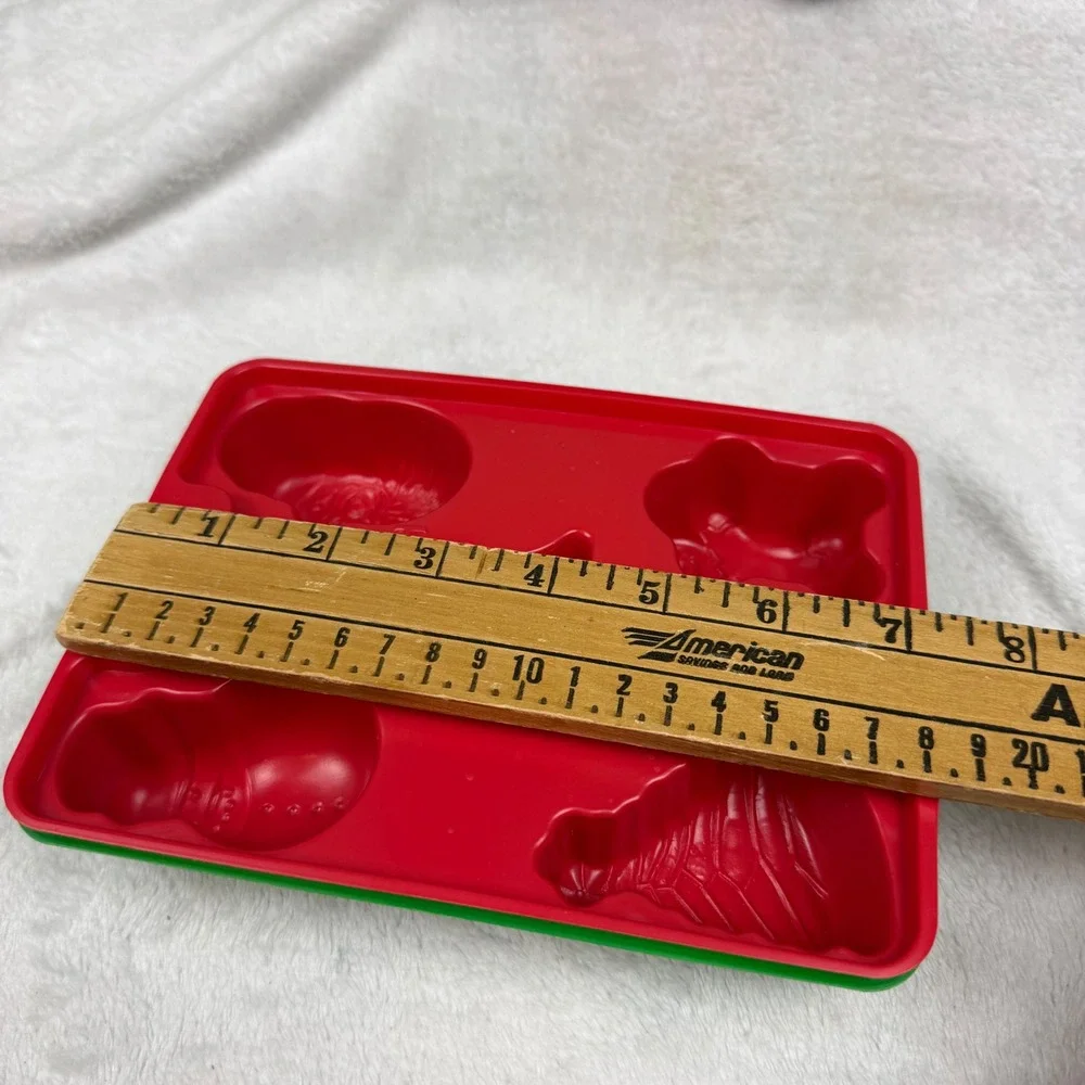 Vintage Jell-O Gelatin Molds Set of 6 Halloween Holiday Christmas Plastic Trays